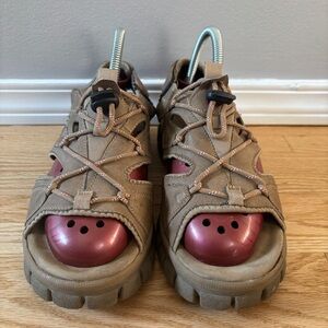 Vintage B.U.M. Equipment Tan and Brown Comfort Sandals